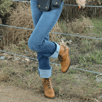 Light Brown Victorian Ankle Boots Atitlan Leather
