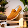 Zelli Italia 16-621-CGN LIVORNO Sueded Italian Goatskin Loafer Cognac