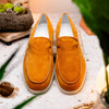 Zelli Italia 16-621-CGN LIVORNO Sueded Italian Goatskin Loafer Cognac