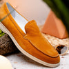 Zelli Italia 16-621-CGN LIVORNO Sueded Italian Goatskin Loafer Cognac