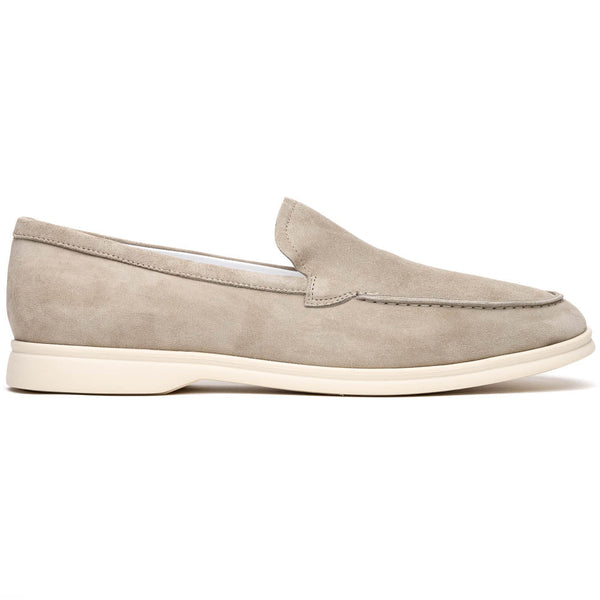 Zelli Italia 16-621-BON LIVORNO Sueded Italian Goatskin Loafer Bone