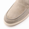 Zelli Italia 16-621-BON LIVORNO Sueded Italian Goatskin Loafer Bone