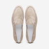 Zelli Italia 16-621-BON LIVORNO Sueded Italian Goatskin Loafer Bone