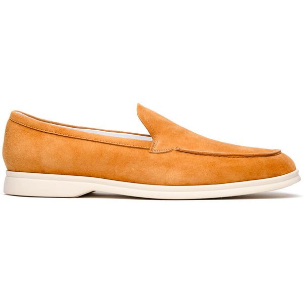 Zelli Italia 16-621-CGN LIVORNO Sueded Italian Goatskin Loafer Cognac