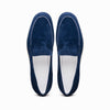 Zelli Italia 16-621-NVY LIVORNO Sueded Italian Goatskin Loafer Navy