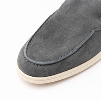 Zelli Italia 16-621-GRY LIVORNO Sueded Italian Goatskin Loafer Grey