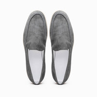 Zelli Italia 16-621-GRY LIVORNO Sueded Italian Goatskin Loafer Grey
