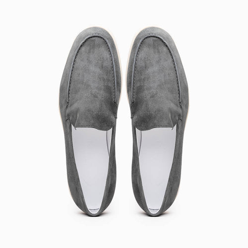 Zelli Italia 16-621-GRY LIVORNO Sueded Italian Goatskin Loafer Grey
