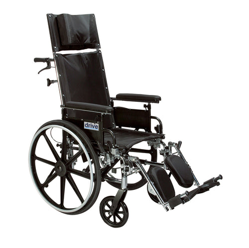 Viper Plus GT Full Reclining Wheelchair, Detachable Desk Arms, 20" Seat RIO Medical Supplies