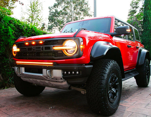 2022+ Ford Bronco Raptor 40in Bumper Light Bar - Slim M&R Automotive