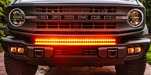 2021+ Ford Bronco Capable Bumper 40in Light Bar - Slim M&R Automotive