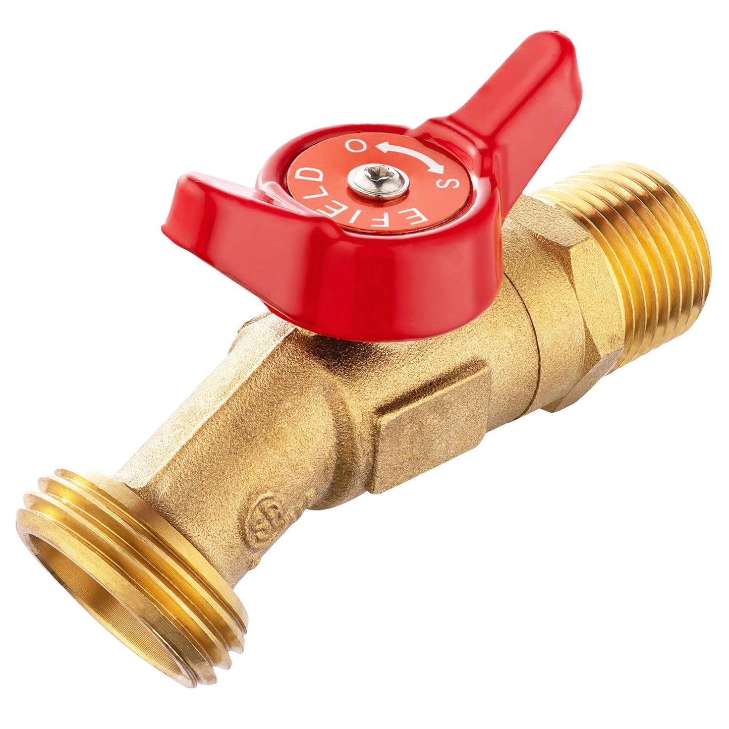 10 Pcs 3/4" Hose Boiler Drain Angle, 1/4 Turn