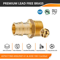 PEX A Expansion 1" PEX x 3/4" Male Threaded F1960 Adapter (Lead Free) Plumbingsell