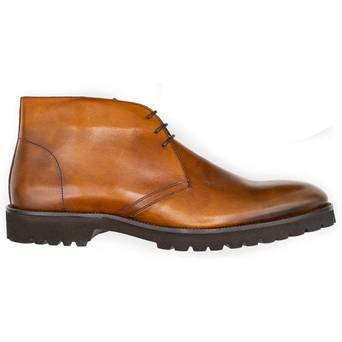 Zelli Italia 45-560-SCH MARCO Burnished Baby Calfskin Chukka Boot, Scotch