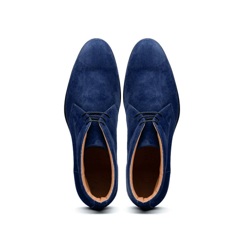 Zelli Italia Zelli Italia 46-592-NVY MARCO Suede Calfskin Chukka Boot, Navy