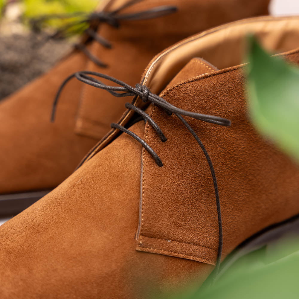 Zelli Italia 46-592-TOB MARCO Suede Calfskin Chukka Boot, Tobacco