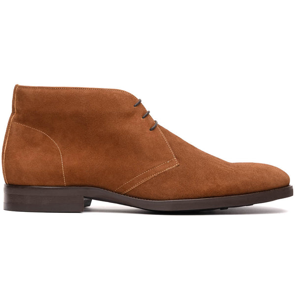 Zelli Italia 46-592-TOB MARCO Suede Calfskin Chukka Boot, Tobacco