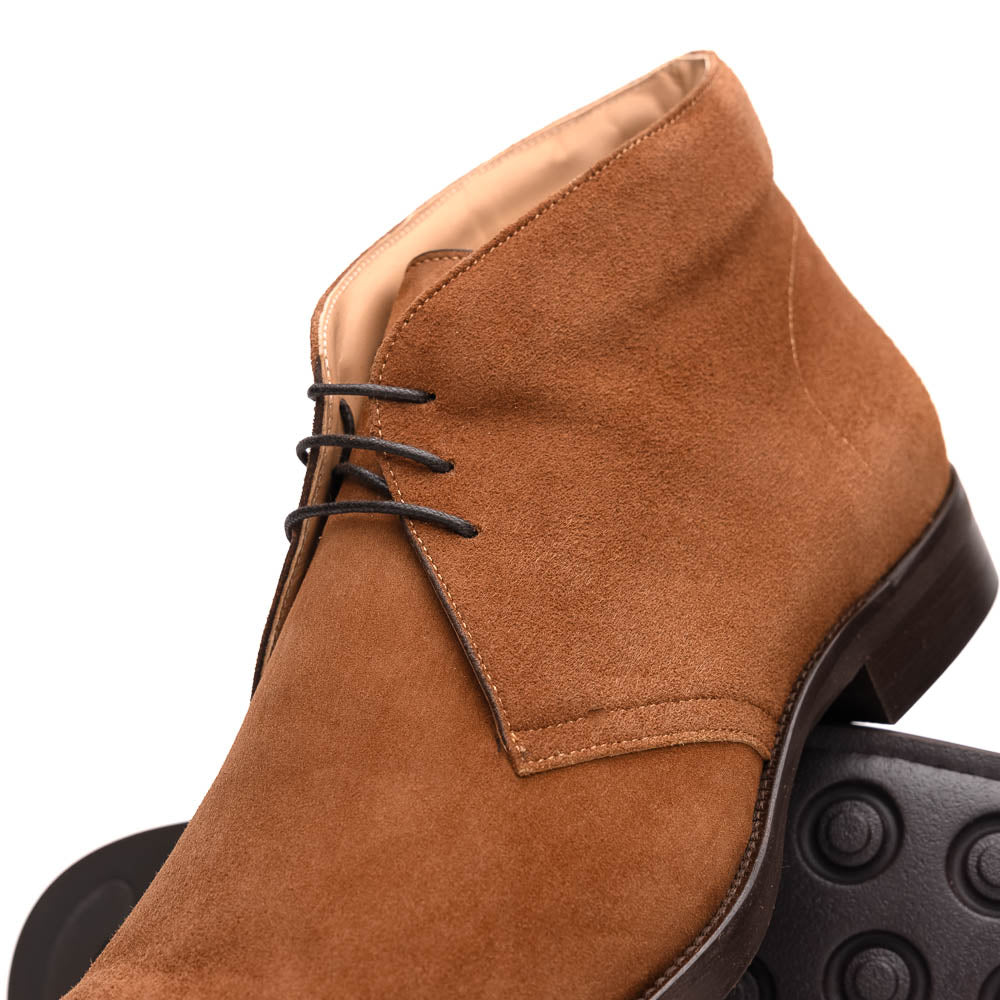 Zelli Italia 46-592-TOB MARCO Suede Calfskin Chukka Boot, Tobacco