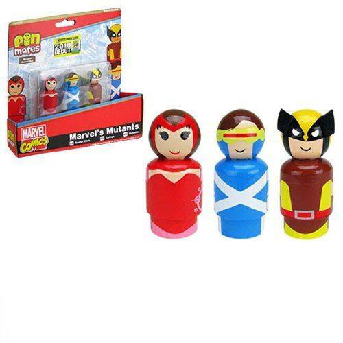 ToyShnip Marvel’s Mutants Pin Mates Wooden Collectibles Set of 3 – Convention