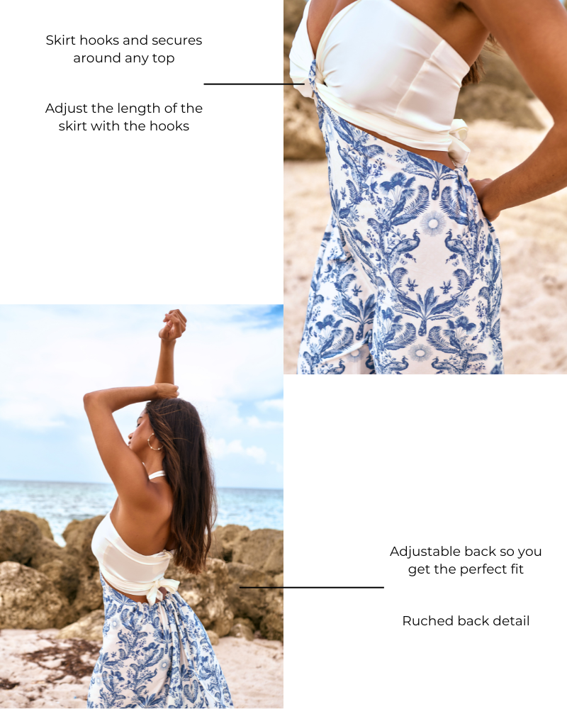 Baliawear Baliawear Attachable Skirt to Dress - French Toile