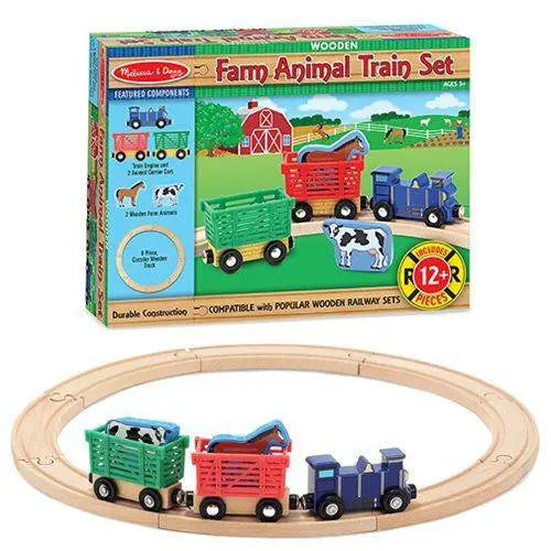 ToyShnip ToyShnip Melissa & Doug - Farm Animal Train Set