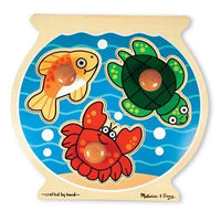 ToyShnip ToyShnip Melissa & Doug - Fish Bowl Jumbo Knob Puzzle