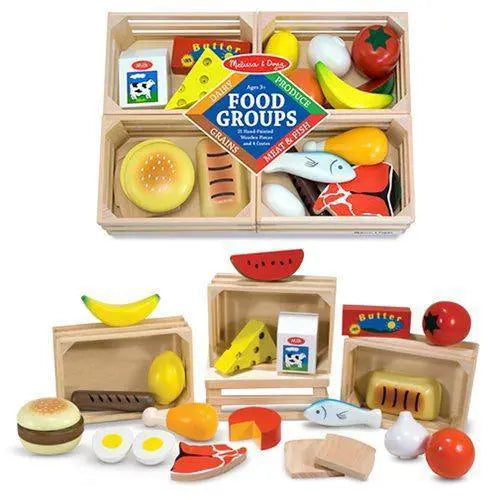 ToyShnip ToyShnip Melissa & Doug - Food Groups Wooden Play Set