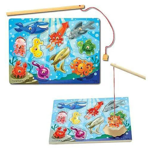 ToyShnip Melissa & Doug - Magnetic Wooden Fishing Game and Puzzle
