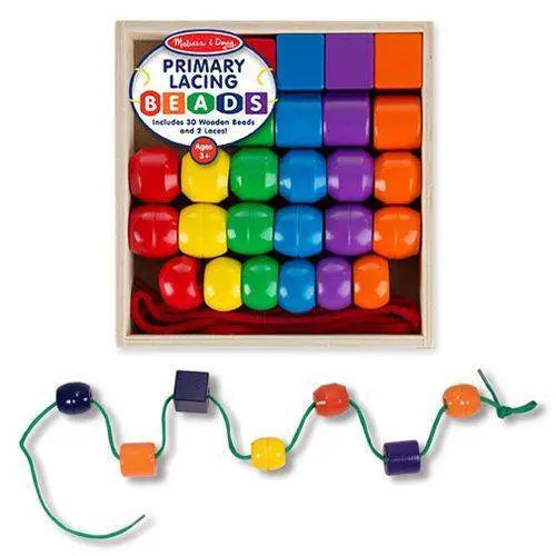 ToyShnip ToyShnip Melissa & Doug- Primary Lacing Beads