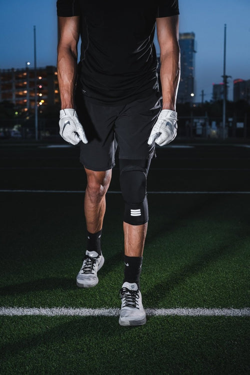 Mid-Length Padded Knee Sleeve - Black Cumulus Sport