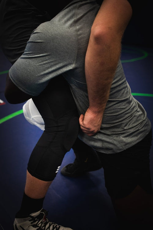 Mid-Length Padded Knee Sleeve - Black Cumulus Sport