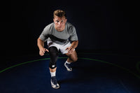 Mid-Length Padded Knee Sleeve - Black Cumulus Sport