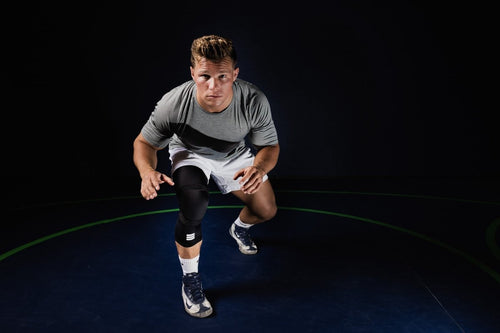 Mid-Length Padded Knee Sleeve - Black Cumulus Sport