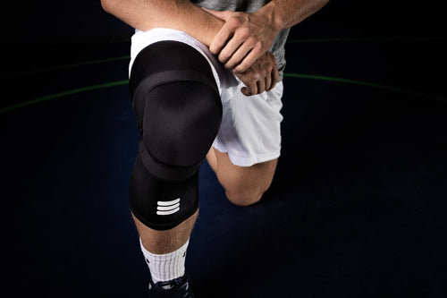 Mid-Length Padded Knee Sleeve - Black Cumulus Sport