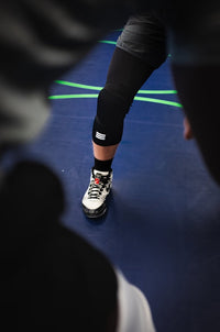 Mid-Length Padded Knee Sleeve - Black Cumulus Sport