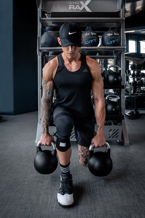 Mid-Length Padded Knee Sleeve - Black Cumulus Sport