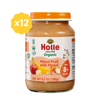 Holle Organic Baby Food Jar - Mixed Fruit with Muesli - 12 Jars Holle USA
