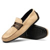 Zelli Italia 36-300-BON MONZA Sueded Italian Calfskin Driver Bone / Chestnut