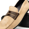 Zelli Italia 36-300-BON MONZA Sueded Italian Calfskin Driver Bone / Chestnut