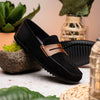 Zelli Italia 36-300-BLK MONZA Sueded Italian Calfskin Driver Black / Chestnut