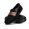 Zelli Italia 36-300-BLK MONZA Sueded Italian Calfskin Driver Black / Chestnut