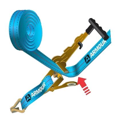 NEW, Patented Side Loading Ratchet by Armour of New Zealand | SIZE OPTIONS RatchetStrap.Com