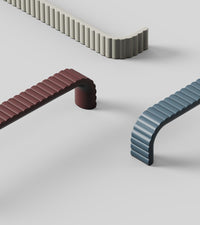 Colorful Retro "Lace" Ribbed Drawer Pulls Euro • Knobs