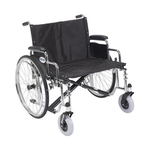 Sentra EC Heavy Duty Extra Wide Wheelchair, Detachable Desk Arms, 26" Seat RIO Medical Supplies