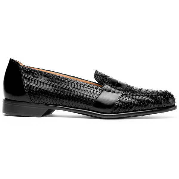 Zelli Italia 15-585-BLK NICOLA Italian Calfskin Basketweave, Black