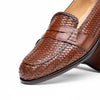 Zelli Italia 15-585-CGN NICOLA Italian Calfskin Basketweave, Cognac