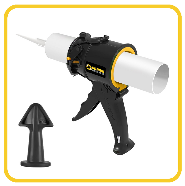 SILIGUN™ Classic Compact 4" Caulking Gun - Nozzle Kit SILIGUN™