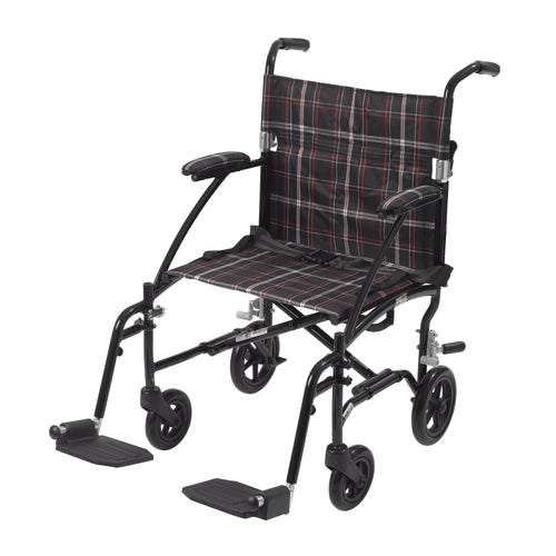 Fly Lite Ultra Lightweight Transport Wheelchair, Black RIO Medical Supplies