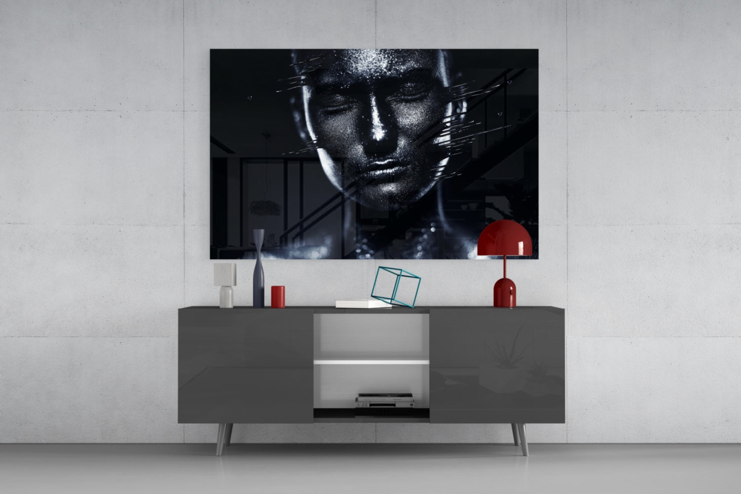 Insigneart USA Insigneart USA Female Portrait 35 Glass Wall Art