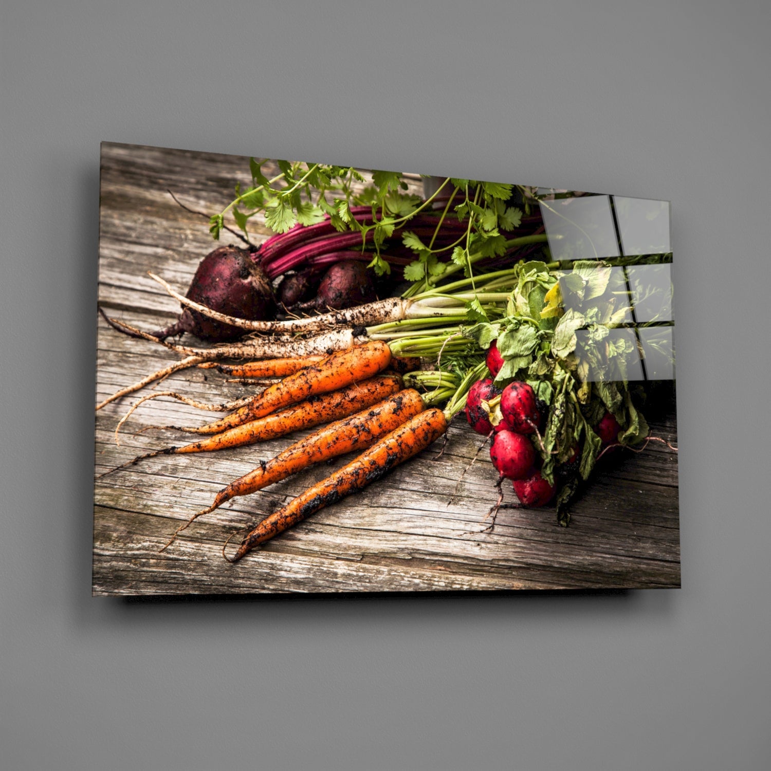Insigneart USA Insigneart USA Carrot and Radish Glass Wall Art